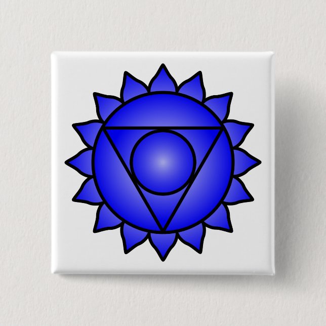 Die Throat Chakra Button (Vorderseite)