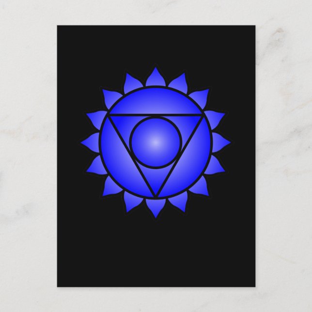 Die Throat Chakra Postkarte (Vorderseite)