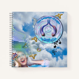 Die Throat Chakra - Symbol des Atemlebens Notizbuch