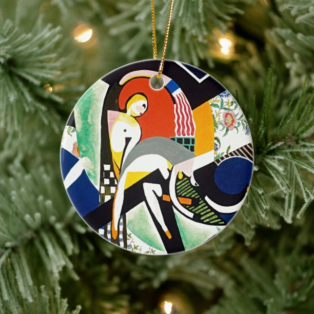 Die Thunderdusche - Eine Symphonie der Retro-Kunst Keramik Ornament (Baum)