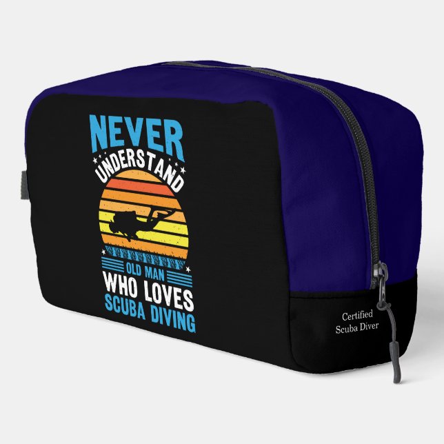 Die Tiefe des Ozeans mit Leidenschaft und Freude u Waschbeutel (Rechte Ecke)