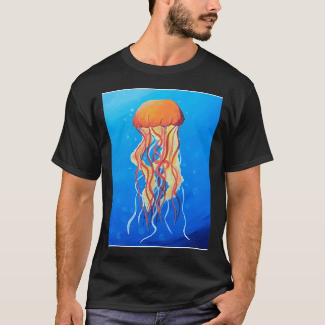 Die Tiefglühqualle T-Shirt (Vorderseite)