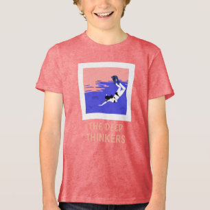 Die tiefgründigen Denker tauchen im Ozean Tri-Blend Shirt