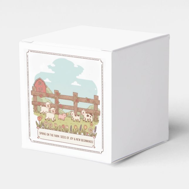 die Tiere des Bauernhofs  Geschenkschachtel (Vorderseite)