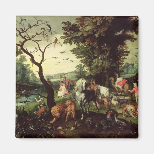 Die Tiere, die in Noahs Arche eindringen Magnet (Vorne)