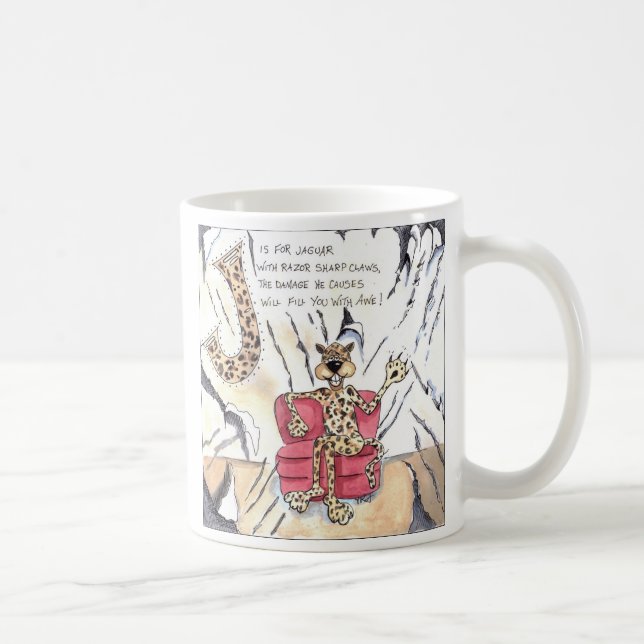 Die Tiere erschrecken mich Tasse (Rechts)