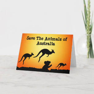 Die Tiere in Australien gerettet Karte