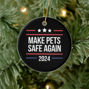 Die Tiere sicher machen Keramik Ornament