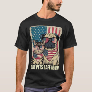Die Tiere wieder sicher machen, die Hunde bei den T-Shirt