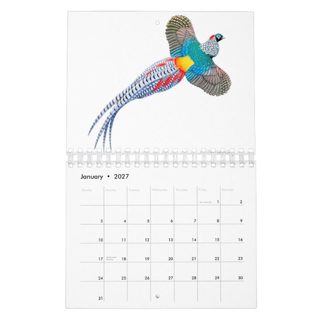 Die Tiergrafik von Kalender Carolyn McFann (Jan 2027)