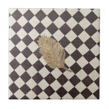 Die Tile der Gold-Leaf-Diamond-Keramik