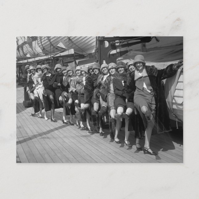 Die Tiller Girls, Anfang des 19. Jahrhunderts Postkarte (Vorderseite)