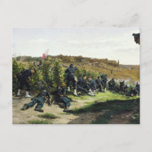 Die Tirailleurs de la Seine Postkarte