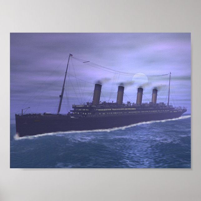 Die Titanic segelt in die Geschichte Poster (Vorne)