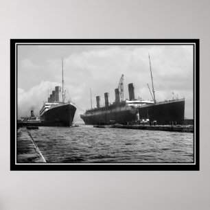 Die Titanic-Serie Poster Olympic und Titanic