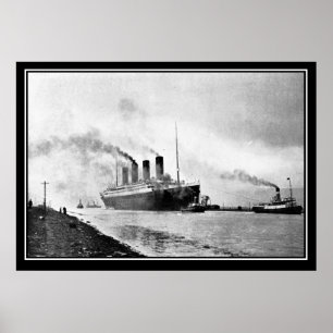 Die Titanic-Serie Testfahrt Vintage-Fotoplakat Poster