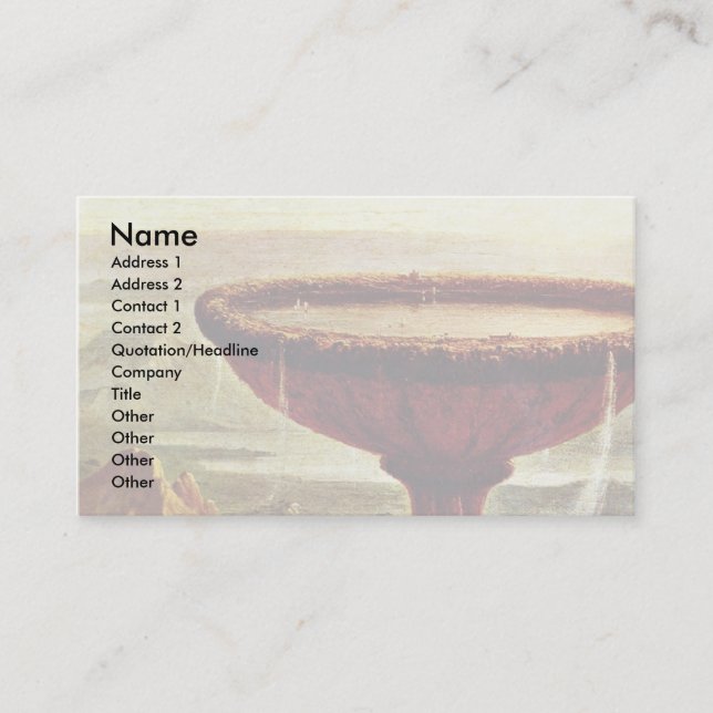 Die Titankugel. von Cole Thomas (beste Qualität) Visitenkarte (Vorderseite)