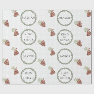 Die Titel Jesu - Matte Wrapping Paper Geschenkpapier