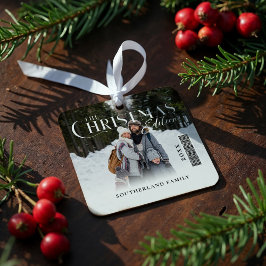 Die Titelseite des Foto-Magazins der Weihnachtsaus Ornament Aus Metall