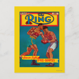 Die Titelseite des Ring Magazine Postkarte