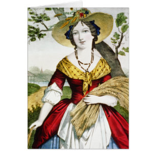 Die Tochter des Bauern - Vintage Kunst