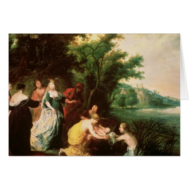 Die Tochter des Pharaos, die Moses entdeckt (Vorderseite (Horizontal))