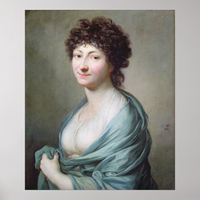 Die Tochter: Portrait von Caroline Susanne Graff Poster (Vorne)