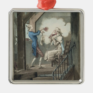 Die Toilette des Sekretärs eines Rechtsanwalts, Ornament Aus Metall