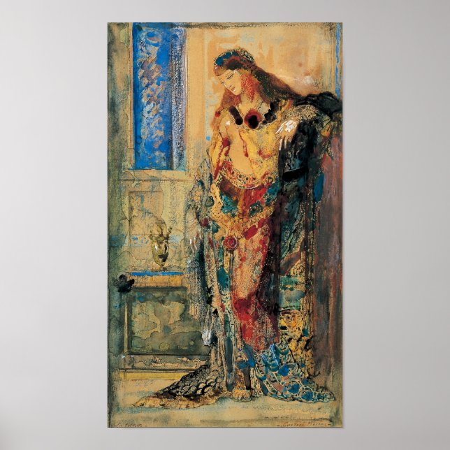 Die Toilette von Gustave Moreau Poster (Vorne)