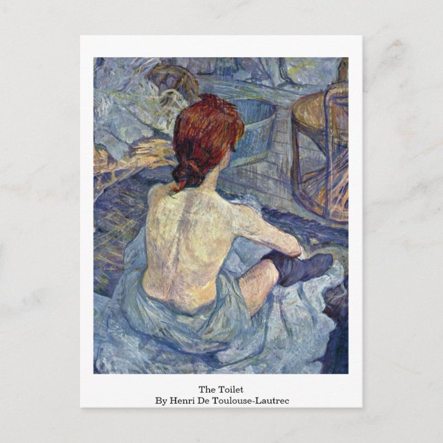 Die Toilette von Henri de Toulouse-Lautrec Postkarte (Vorderseite)