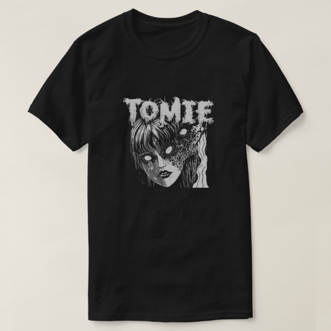 Die Tomie Dark Face Girl Jun Ito T-Shirt (Design vorne)