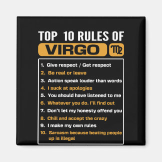 Die Top 10 Regeln von Virgo, Funny Virgo Facts, Zo Magnet