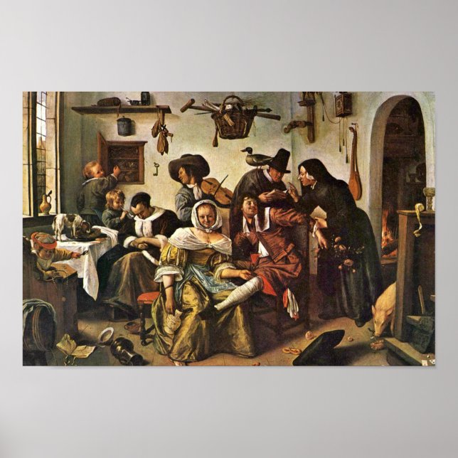 Die Topsy-Turvy World von Steen Jan (beste Qualitä Poster (Vorne)