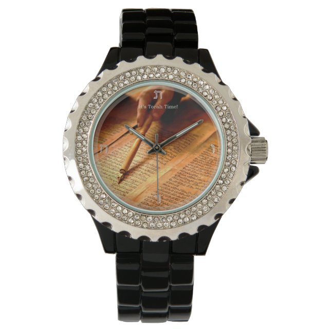 Die Torah-Uhr Armbanduhr (Vorderseite)