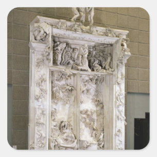 Die Tore der Hölle Quadratischer Aufkleber