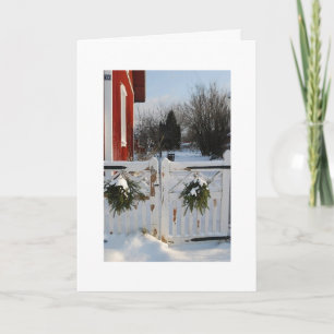 DIE TORE VON CHRISTMAS-ACROSS DIE MEILEN FEIERTAGSKARTE