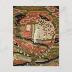 Die Tortoise und die Hare, die Edo-Zeit Postkarte