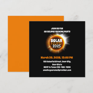 Die Total Solar Eclipse 3/29/2025 USA Einladung