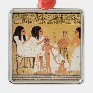 Die Toten, ihre Familie und ihre Bediensteten Ornament Aus Metall