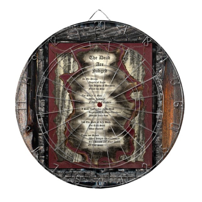 Die Toten werden beurteilt Dartscheibe (vorne)