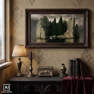 Die Toteninsel von Arnold Böcklin, Symbolismus-Kun Poster