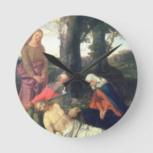 Die Totenklage Christus Runde Wanduhr
