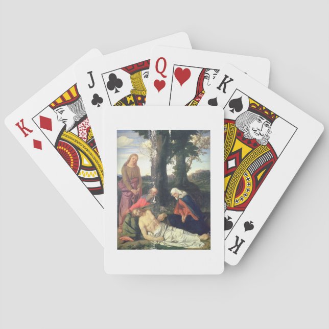 Die Totenklage Christus Spielkarten (Rückseite)