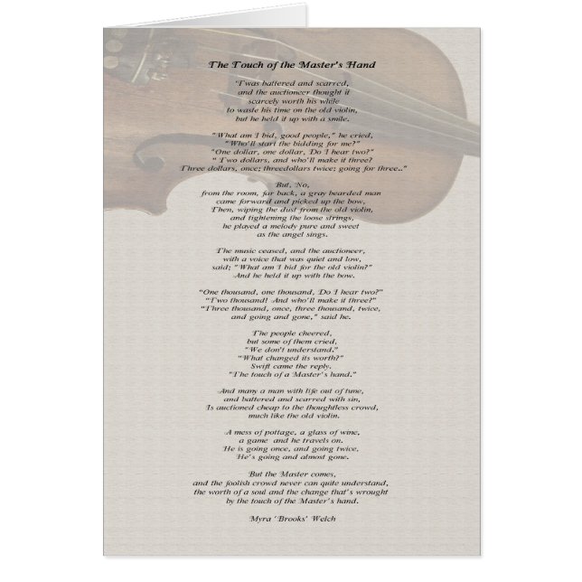 Die Touch der Hand des Meisters (Vorne)