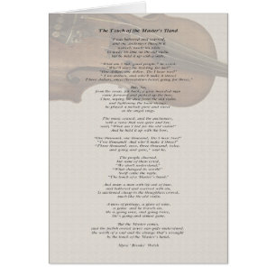 Die Touch der Hand des Meisters