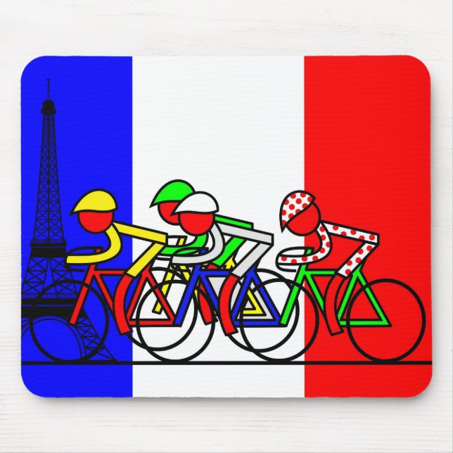 Die Tour Ankunft in Paris Mousepad (Vorne)