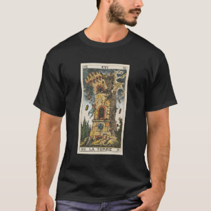 Die Tower Tarot Card Xvi T-Shirt