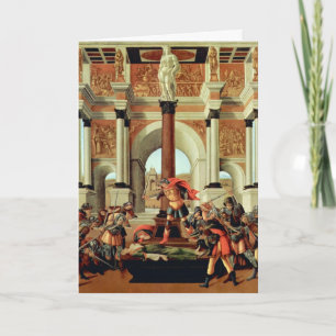 Die Tragödie der Lucretia von Sandro Botticelli Karte