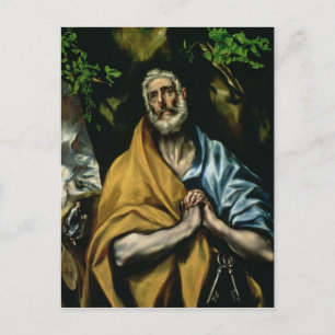 Die Tränen des Heiligen Peter, Ende der 1580er Jah Postkarte