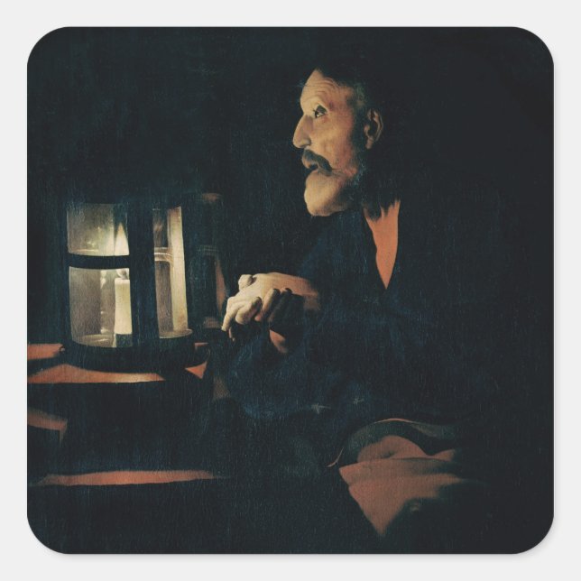 Die Tränen des heiligen Peter Quadratischer Aufkleber (Vorderseite)